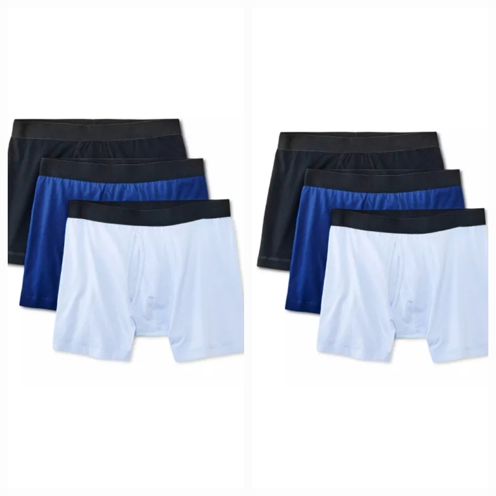 6 pr Black Blue Boxer Briefs Underwear Dealworthy Target Deal Worthy S